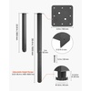 image:imageVEVOR Adjustable Table Legs 2440 in Square Steel Furniture Legs 1200 lbs Max Load Heavy Duty Quick Installation Ideal for Home Office Desk DIY Coffee Dinner Bar Tables Workbenches 4 PCS Black