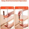 image:imageVEVOR Bar Clamps for Woodworking 2Pack 6 inch and 2Pack 12 inch Lockable FClamp with 600 lbs Load Limit 212 inch Depth Cast Iron and Carbon Steel Wood Clamps for Woodworking Metal WorkingMediumDuty