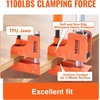 image:imageVEVOR Bar Clamps for Woodworking 2Pack 6 inch and 2Pack 12 inch Lockable FClamp with 600 lbs Load Limit 212 inch Depth Cast Iron and Carbon Steel Wood Clamps for Woodworking Metal WorkingHeavyDuty