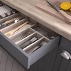 image:imageVEVOR Bottom Mount Drawer Slides 6 Pairs 15 Inch Heavy Duty Ball Bearing Soft Close Full Extension Steel Tracks Noiseless Guide Glides for Cabinet Kitchen Drawers with Locking 100 Lbs Capacity15inch