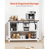 image:imageVEVOR Buffet Cabinet Sideboard Cabinet with 2Tier Storage Coffee Bar Cabinet with Adjustable Shelves Fluted Sideboard Buffet for Hallway Entryway Living Room or Kitchen OakWhite