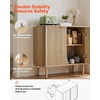 image:imageVEVOR Buffet Cabinet Sideboard Cabinet with 2Tier Storage Coffee Bar Cabinet with Adjustable Shelves Fluted Sideboard Buffet for Hallway Entryway Living Room or Kitchen OakOak