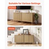 image:imageVEVOR Buffet Cabinet Sideboard Cabinet with 2Tier Storage Coffee Bar Cabinet with Adjustable Shelves Fluted Sideboard Buffet for Hallway Entryway Living Room or Kitchen OakOak