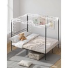 image:imageVEVOR Canopy Bed Frame Full Size Metal Canopy Bed with Four Posters Design Heavy Duty Steel Slats Support Underbed Storage Space No Box Spring Needed Easy Assembly BlackFull