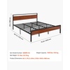 image:imageVEVOR Canopy Bed Frame Full Size Metal Canopy Bed with Four Posters Design Heavy Duty Steel Slats Support Underbed Storage Space No Box Spring Needed Easy Assembly BlackKing