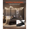 image:imageVEVOR Canopy Bed Frame Full Size Metal Canopy Bed with Four Posters Design Heavy Duty Steel Slats Support Underbed Storage Space No Box Spring Needed Easy Assembly BlackQueen
