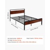 image:imageVEVOR Canopy Bed Frame Full Size Metal Canopy Bed with Four Posters Design Heavy Duty Steel Slats Support Underbed Storage Space No Box Spring Needed Easy Assembly BlackQueen