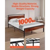 image:imageVEVOR Canopy Bed Frame Full Size Metal Canopy Bed with Four Posters Design Heavy Duty Steel Slats Support Underbed Storage Space No Box Spring Needed Easy Assembly BlackFull