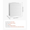 image:imageVEVOR Changing Table Dresser Baby Diaper Change Station with 3 Drawers MultiFunctional Modern Changing Table Dresser with Storage Organizer Nursery for Childrens Room White