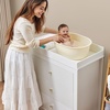 image:imageVEVOR Changing Table Dresser Baby Diaper Change Station with 3 Drawers MultiFunctional Modern Changing Table Dresser with Storage Organizer Nursery for Childrens Room White