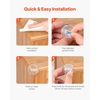image:imageVEVOR Corner Protectors Baby Proofing 24 Pack Clear amp Transparent Table Corner Guards Covers for Baby Safety 134inch Depth 028inch Thickness Strong Adhesive Cushion for Furniture Sharp Edges