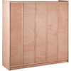 image:imageVEVOR Cubby Mobile Tray Storage Cabinet 8Compartment Classroom Furniture 3Shelf Cubby Storage Shelf Premium Particleboard and Poplar Wood Easy to Use for Home Daycare and Preschool Natural8 Section