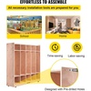 image:imageVEVOR Cubby Mobile Tray Storage Cabinet 8Compartment Classroom Furniture 3Shelf Cubby Storage Shelf Premium Particleboard and Poplar Wood Easy to Use for Home Daycare and Preschool Natural510 Section