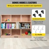 image:imageVEVOR Cubby Mobile Tray Storage Cabinet 8Compartment Classroom Furniture 3Shelf Cubby Storage Shelf Premium Particleboard and Poplar Wood Easy to Use for Home Daycare and Preschool Natural8 Section
