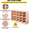 image:imageVEVOR Cubby Mobile Tray Storage Cabinet 8Compartment Classroom Furniture 3Shelf Cubby Storage Shelf Premium Particleboard and Poplar Wood Easy to Use for Home Daycare and Preschool Natural20 Section
