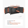 image:imageVEVOR Dog Crate Furniture 42 Inch Heavy Duty Dog Kennel Furniture Indoor for Small amp Medium Dogs Steel Decorative Pet Cage House End Table with 3 Doors Detachable Tray amp EscapeProof Locks Black421L x 274W x 295H
