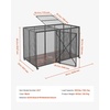 image:imageVEVOR Dog Crate Furniture 42 Inch Heavy Duty Dog Kennel Furniture Indoor for Small amp Medium Dogs Steel Decorative Pet Cage House End Table with 3 Doors Detachable Tray amp EscapeProof Locks Black640L x 330W x 408H