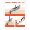 image:imageVEVOR Doweling Jig Kit Self Centering Dowel Drill Jig for Straight Holes Aluminum Alloy Woodworking Tools with 6 Drill Guide Bushings Adjustable Width for Wood Working Drilling and MarkingMini