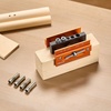 image:imageVEVOR Doweling Jig Kit Self Centering Dowel Drill Jig for Straight Holes Aluminum Alloy Woodworking Tools with 6 Drill Guide Bushings Adjustable Width for Wood Working Drilling and MarkingPro