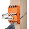 image:imageVEVOR Doweling Jig Kit Self Centering Dowel Drill Jig for Straight Holes Aluminum Alloy Woodworking Tools with 6 Drill Guide Bushings Adjustable Width for Wood Working Drilling and MarkingPro