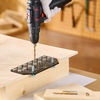 image:imageVEVOR Doweling Jig Kit Self Centering Dowel Drill Jig for Straight Holes Aluminum Alloy Woodworking Tools with 6 Drill Guide Bushings Adjustable Width for Wood Working Drilling and MarkingPro