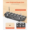 image:imageVEVOR Doweling Jig Kit Self Centering Dowel Drill Jig for Straight Holes Aluminum Alloy Woodworking Tools with 6 Drill Guide Bushings Adjustable Width for Wood Working Drilling and MarkingPro