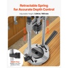 image:imageVEVOR Doweling Jig Kit Self Centering Dowel Drill Jig for Straight Holes Aluminum Alloy Woodworking Tools with 6 Drill Guide Bushings Adjustable Width for Wood Working Drilling and MarkingUltra