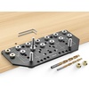 image:imageVEVOR Doweling Jig Kit Self Centering Dowel Drill Jig for Straight Holes Aluminum Alloy Woodworking Tools with 6 Drill Guide Bushings Adjustable Width for Wood Working Drilling and MarkingPro
