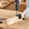 image:imageVEVOR Doweling Jig Kit Self Centering Dowel Drill Jig for Straight Holes Aluminum Alloy Woodworking Tools with 6 Drill Guide Bushings Adjustable Width for Wood Working Drilling and MarkingUltra