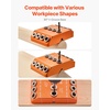 image:imageVEVOR Doweling Jig Kit Self Centering Dowel Drill Jig for Straight Holes Aluminum Alloy Woodworking Tools with 6 Drill Guide Bushings Adjustable Width for Wood Working Drilling and MarkingPro