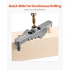 image:imageVEVOR Doweling Jig Kit Self Centering Dowel Drill Jig for Straight Holes Aluminum Alloy Woodworking Tools with 6 Drill Guide Bushings Adjustable Width for Wood Working Drilling and MarkingMini