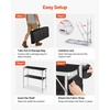 image:imageVEVOR Extra Long Folding Portable Bar Tradeshow Podium Table for Indoor Outdoor Party Picnic Exhibition Includes Carrying Case Storage Shelf and Black Skirt 7795 x 1516 x 34652 Pcs 386 INCH