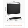 image:imageVEVOR Extra Long Folding Portable Bar Tradeshow Podium Table for Indoor Outdoor Party Picnic Exhibition Includes Carrying Case Storage Shelf and Black Skirt 7795 x 1516 x 34652 Tier 386 INCH