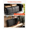 image:imageVEVOR Extra Long Folding Portable Bar Tradeshow Podium Table for Indoor Outdoor Party Picnic Exhibition Includes Carrying Case Storage Shelf and Black Skirt 7795 x 1516 x 34652 Pcs 386 INCH
