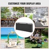 image:imageVEVOR Extra Long Folding Portable Bar Tradeshow Podium Table for Indoor Outdoor Party Picnic Exhibition Includes Carrying Case Storage Shelf and Black Skirt 7795 x 1516 x 34657795 INCH