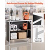 image:imageVEVOR Extra Long Folding Portable Bar Tradeshow Podium Table for Indoor Outdoor Party Picnic Exhibition Includes Carrying Case Storage Shelf and Black Skirt 7795 x 1516 x 34652 Tier 386 INCH
