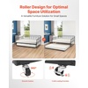 image:imageVEVOR Full Size Daybed Frame Day Bed with Trundle Heavy Duty Metal Platform Bed Frame Full Daybed with Metal Slats Support for Living Room Bedroom Guest Room Easy Assembly BlackFull Size with Trundle