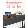 image:imageVEVOR Full Size Daybed Frame Day Bed with Trundle Heavy Duty Metal Platform Bed Frame Full Daybed with Metal Slats Support for Living Room Bedroom Guest Room Easy Assembly BlackTwin Size with Storage Headboard
