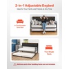 image:imageVEVOR Full Size Daybed Frame Day Bed with Trundle Heavy Duty Metal Platform Bed Frame Full Daybed with Metal Slats Support for Living Room Bedroom Guest Room Easy Assembly BlackTwin Size with Storage Headboard