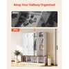 image:imageVEVOR Hall Tree with Bench and Shoe Storage 59 Wide 4in1 Entryway Hall Tree with Bench Hanging Hooks Storage Cabinet and Shoe Cabinet Wooden Furniture for Mudroom Entryway Hallway White