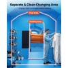 image:imageVEVOR Inflatable Paint Booth 20 x 10 x 8 ft Portable Spray Booth with 480W750W Blowers Large Filter Cotton Changing Area Arched Roof Painting Tent for Bike Motorcycle and Furniture Blue