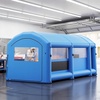 image:imageVEVOR Inflatable Paint Booth 20 x 10 x 8 ft Portable Spray Booth with 480W750W Blowers Large Filter Cotton Changing Area Arched Roof Painting Tent for Bike Motorcycle and Furniture Blue