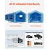 image:imageVEVOR Inflatable Paint Booth 3937 x 1640 x 1312 ft Inflatable Spray Booth with 950W1100W Blowers Air Filter System Triangular Roof for Painting Car Truck Furniture Automotive Sheet Metal39x16x13Ft