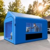 image:imageVEVOR Inflatable Paint Booth 3937 x 1640 x 1312 ft Inflatable Spray Booth with 950W1100W Blowers Air Filter System Triangular Roof for Painting Car Truck Furniture Automotive Sheet Metal13x10x9Ft