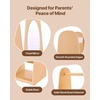 image:imageVEVOR Kids Dress Up Storage with Mirror Wooden Kids Dress Up Rack Toddler Wardrobe Closet for Little Girls Storage Armoire Costume Organizer Children Playroom Furniture for Bedroom NaturalWood
