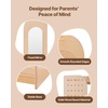 image:imageVEVOR Kids Dress Up Storage with Mirror Wooden Kids Dress Up Rack Toddler Wardrobe Closet for Little Girls Storage Armoire Costume Organizer Children Playroom Furniture for Bedroom NaturalWood
