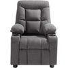 image:imageVEVOR Kids Reclining Chair Toddler Recliner with 2 Cup Holders and 4 Pockets 107 to 126 Adjustable Back EasytoClean PU Leather Recliner Couch with Footrest for Boys Girls amp Children BlueGrey