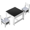 image:imageVEVOR Kids Table and Chair Set 3 in 1 Wooden Kids Table with Storage Drawer Toddler Activity Play Desk with 2 in 1 Detachable Tabletop Children Table for Art Eating Reading Learning GrayGray  White