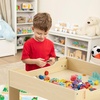 image:imageVEVOR Kids Table and Chair Set 3 in 1 Wooden Kids Table with Storage Drawer Toddler Activity Play Desk with 2 in 1 Detachable Tabletop Children Table for Art Eating Reading Learning GrayNatural