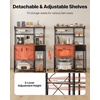 image:imageVEVOR Kitchen Bakers Rack with Power Outlets 236 x 157 x 551 Inch Microwave Stand with Builtin Power Strip amp 46 Ft Cord 8 SShaped Hooks for Dish Storage Spice Jars Coffee Bar Organization315 x 157 x 551